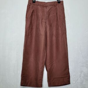 Aritzia Effrortless Pant Linen Cropped Trousers